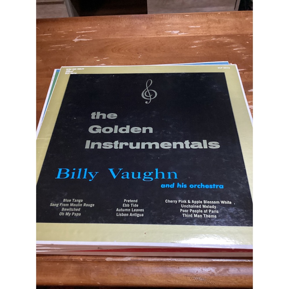 Billy Vaughn 12" Vinyl The Golden Instrumentals Dot DLP 3016 Easy Listening MCM